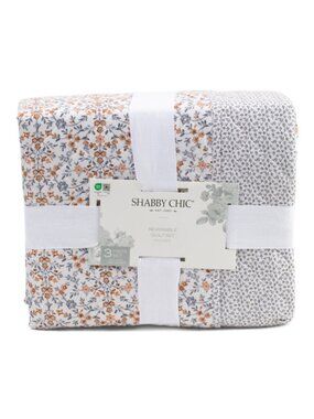 SHABBY CHIC Reversible Ditsy Floral Quilt Set